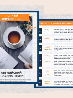Woocommerce Product Images - Reading Guide Справочник по правилам чтения | Smart English Learning